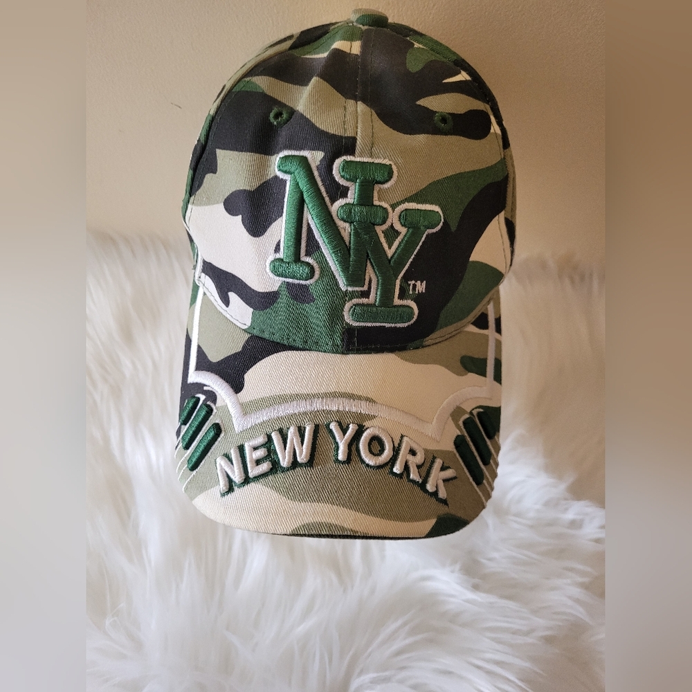 New York Baseball Cap Adjustable City Hunter Camouflaged